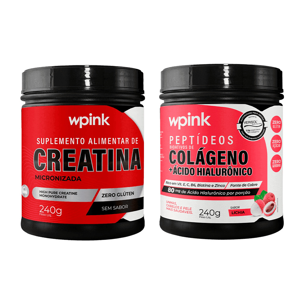 colágeno de lichia + creatina sem sabor - wp