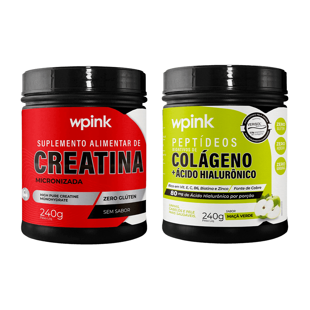 colágeno de maçã verde + creatina sem sabor - wp