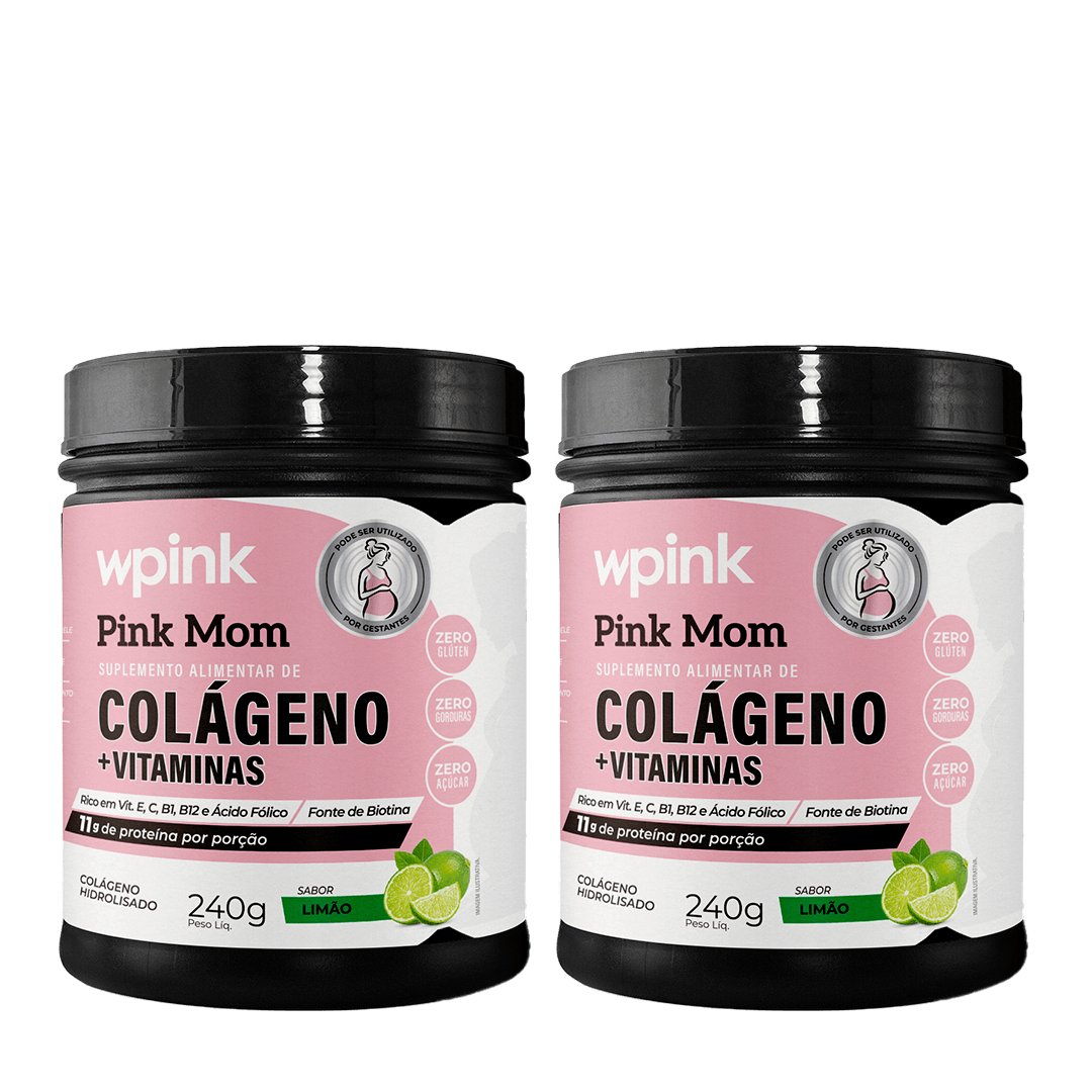 2 colágenos pink mom limão - 240g - the supply – wp