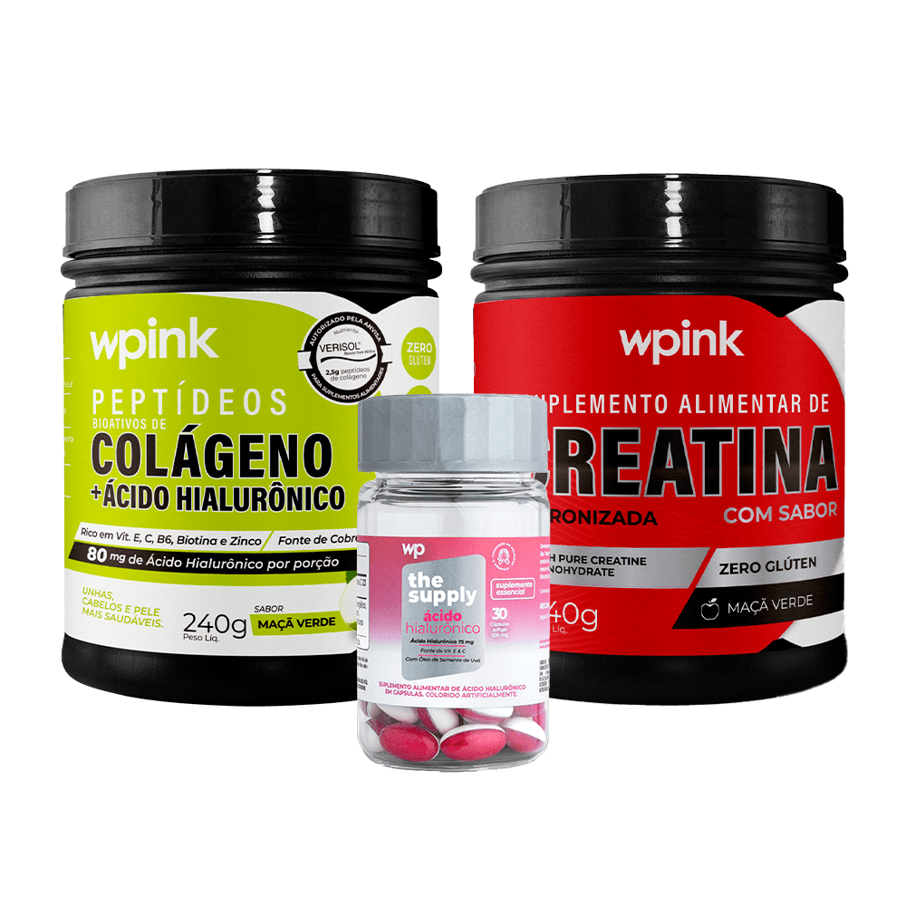 colágeno de maça verde + creatina maçã verde+ ácido hialurônico - wp