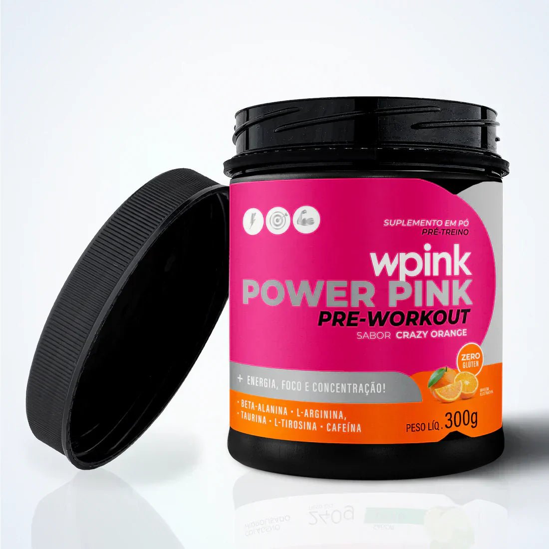 super power pink laranja - pré-treino - 300g - Image 2