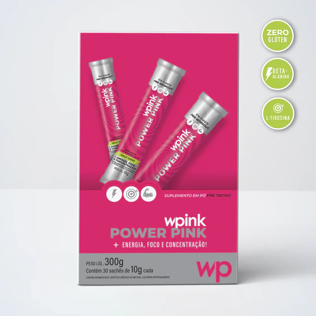 power pink de maçã verde - pré-treino – 300g - Image 2