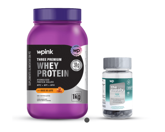 Three premium whey protein doce de leite – 1 kg + wp ultra - wp