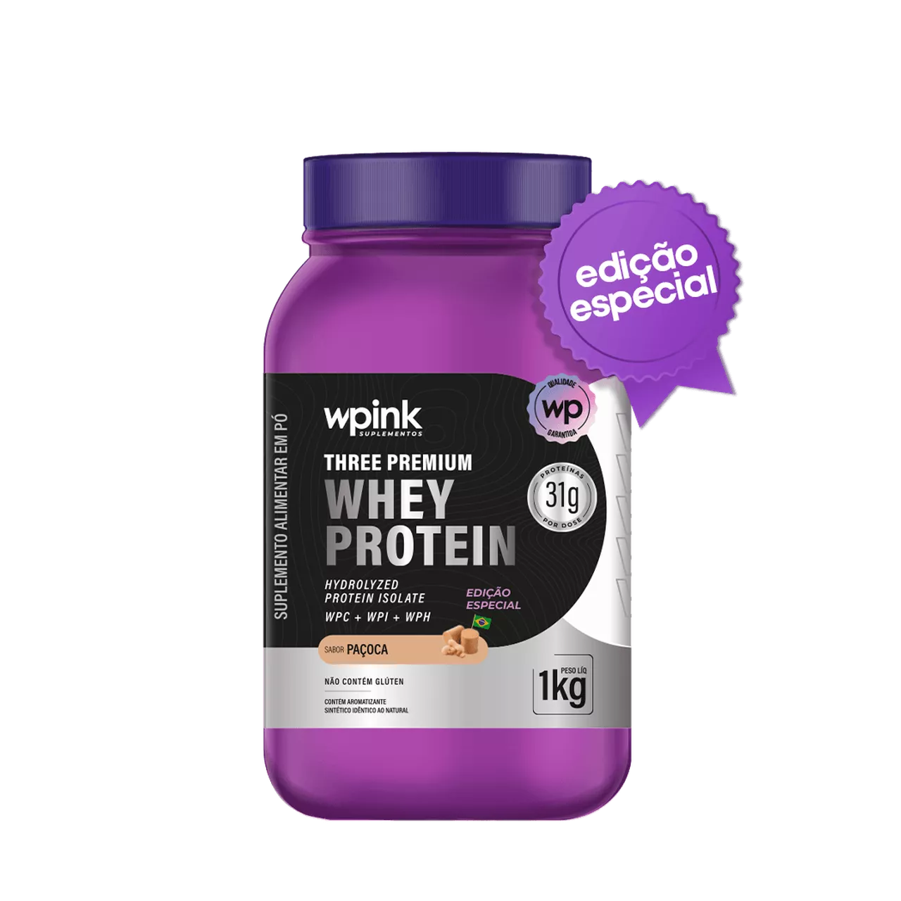 three premium whey protein paçoca 3W - (1kg) - wp